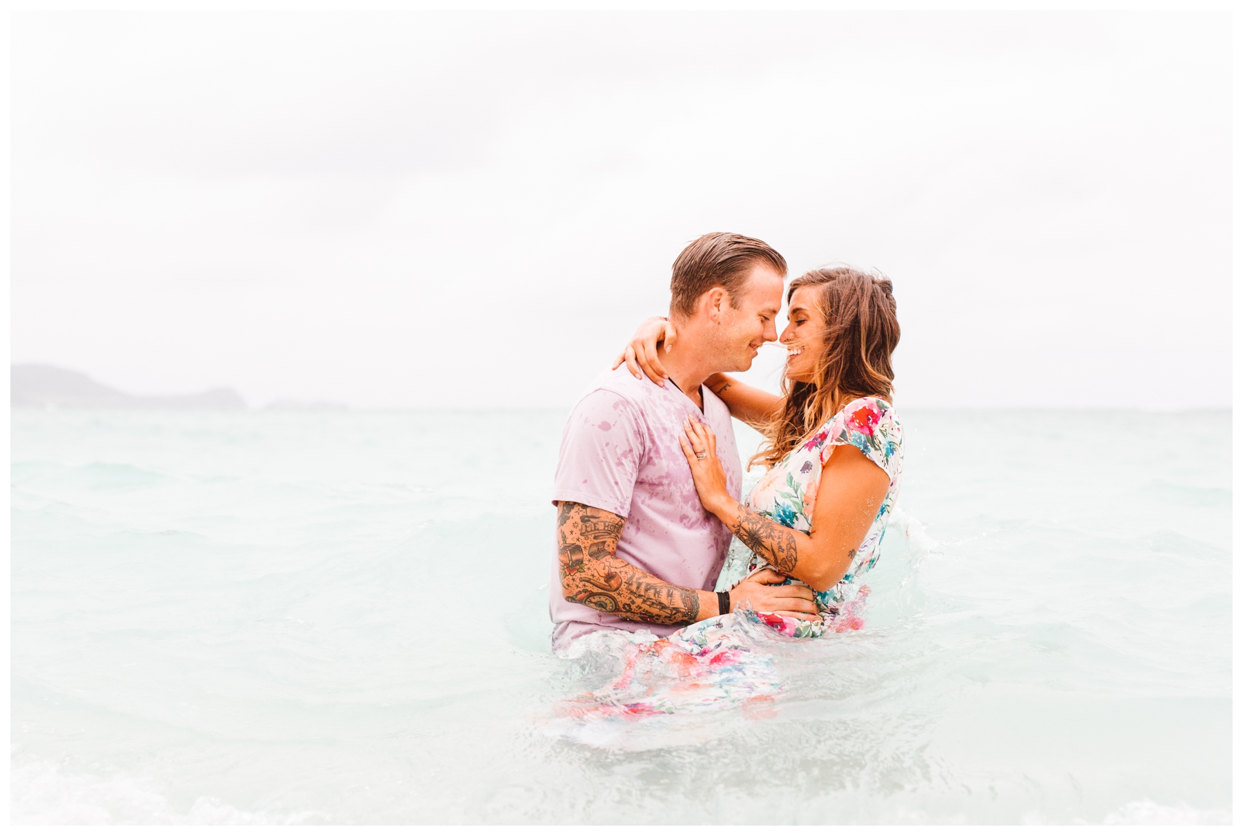 Oahu Colorful Engagement Inspiration - Hawaiian Lifestyle Portraits - Brooke Michelle Photography