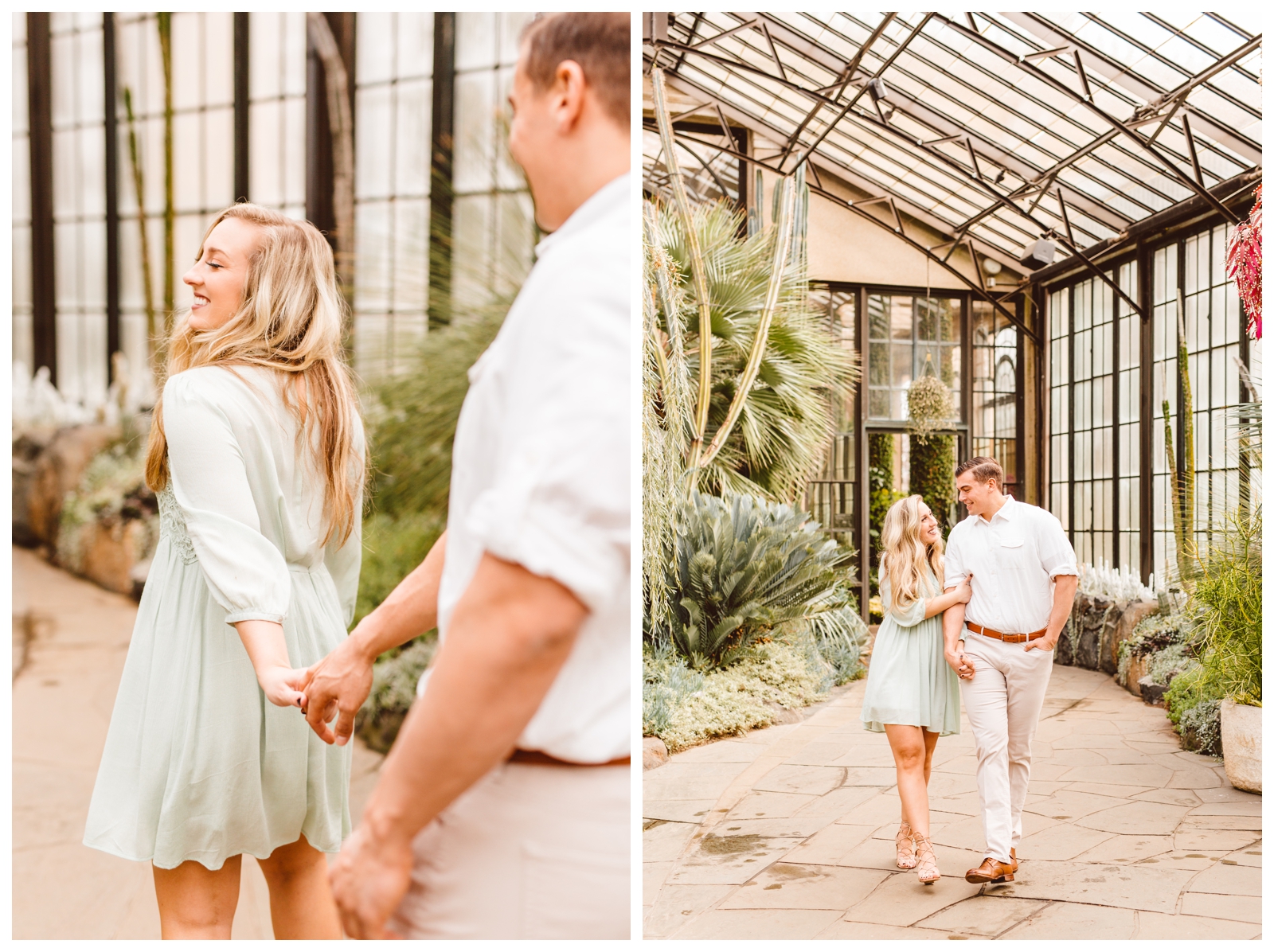 Romantic Greenhouse Engagement Session Inspo - Longwood Gardens, PA - Brooke Michelle Photography