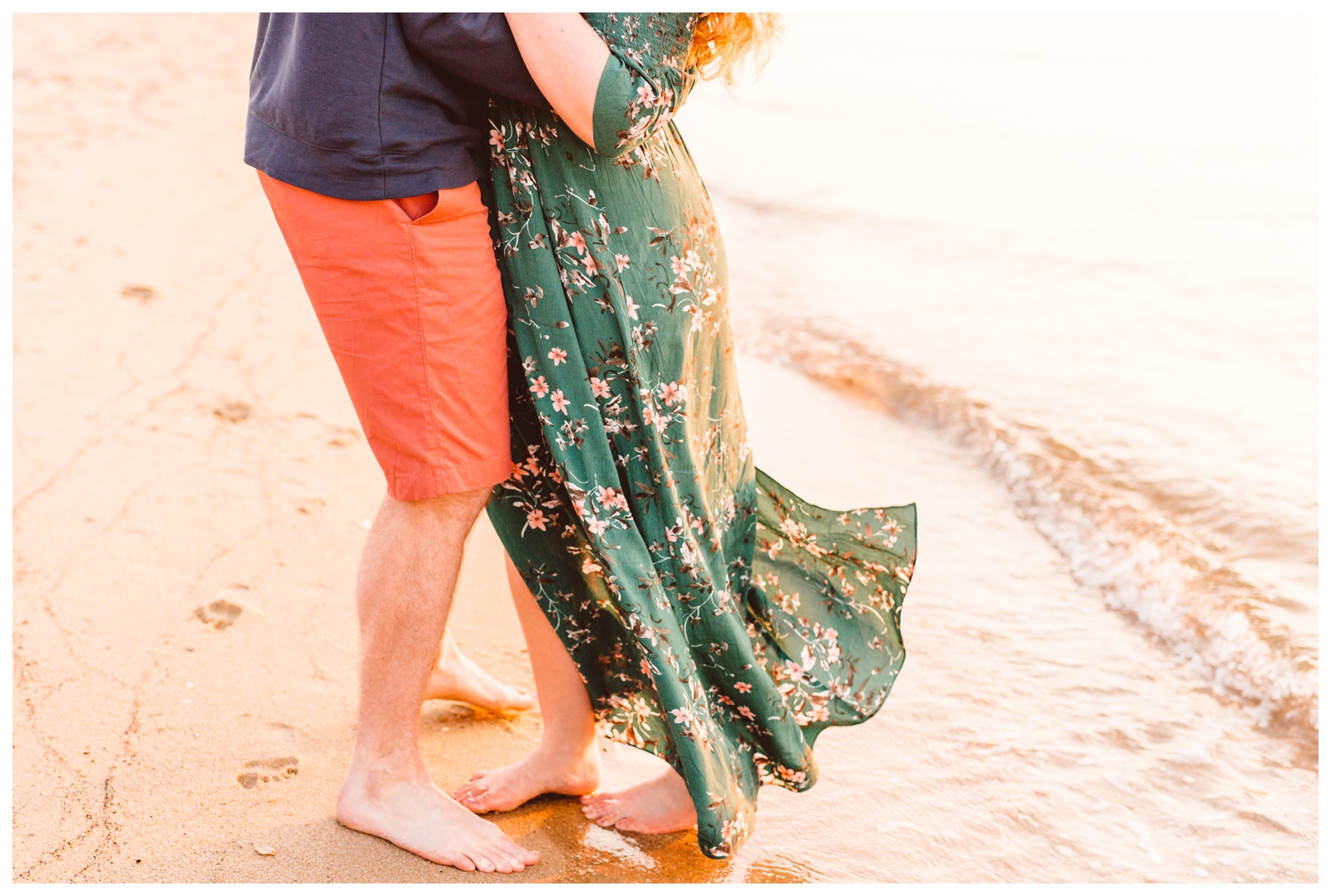 Golden Hour Beach Engagement Session Inspiration - St.Michaels, Maryland -Brooke Michelle Photography