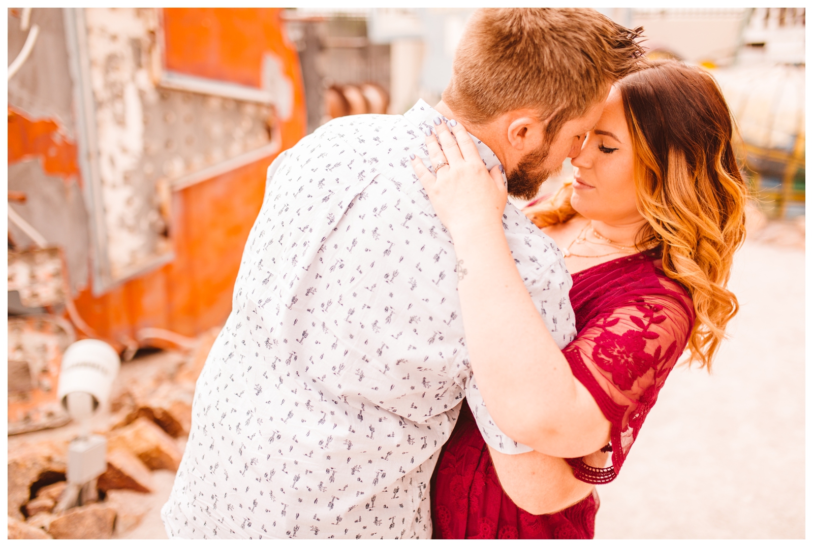 Bright & Quirky Neon Museum Engagement Shoot - Las Vegas, Nevada - Brooke Michelle Photography