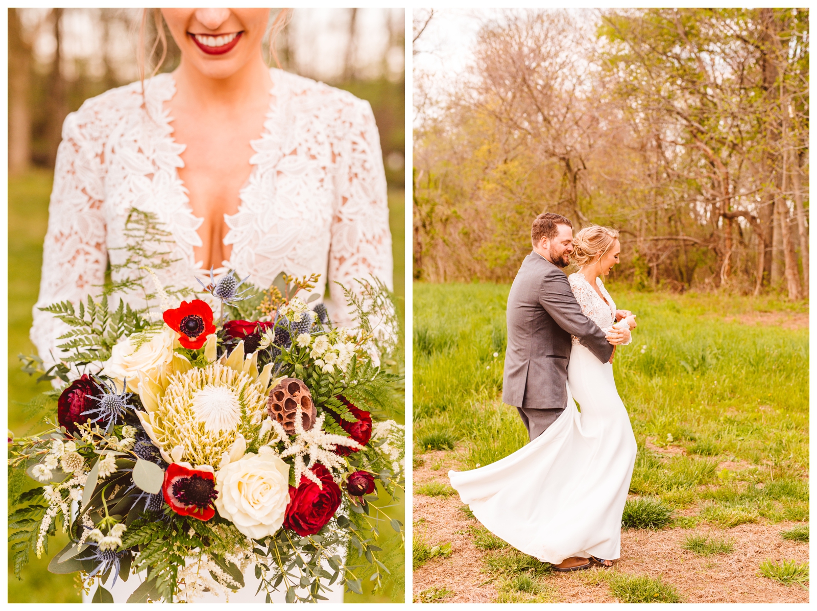 Bohemian Spring Backyard Wedding Inspiration - Blue Wedding - Brooke Michelle Photography