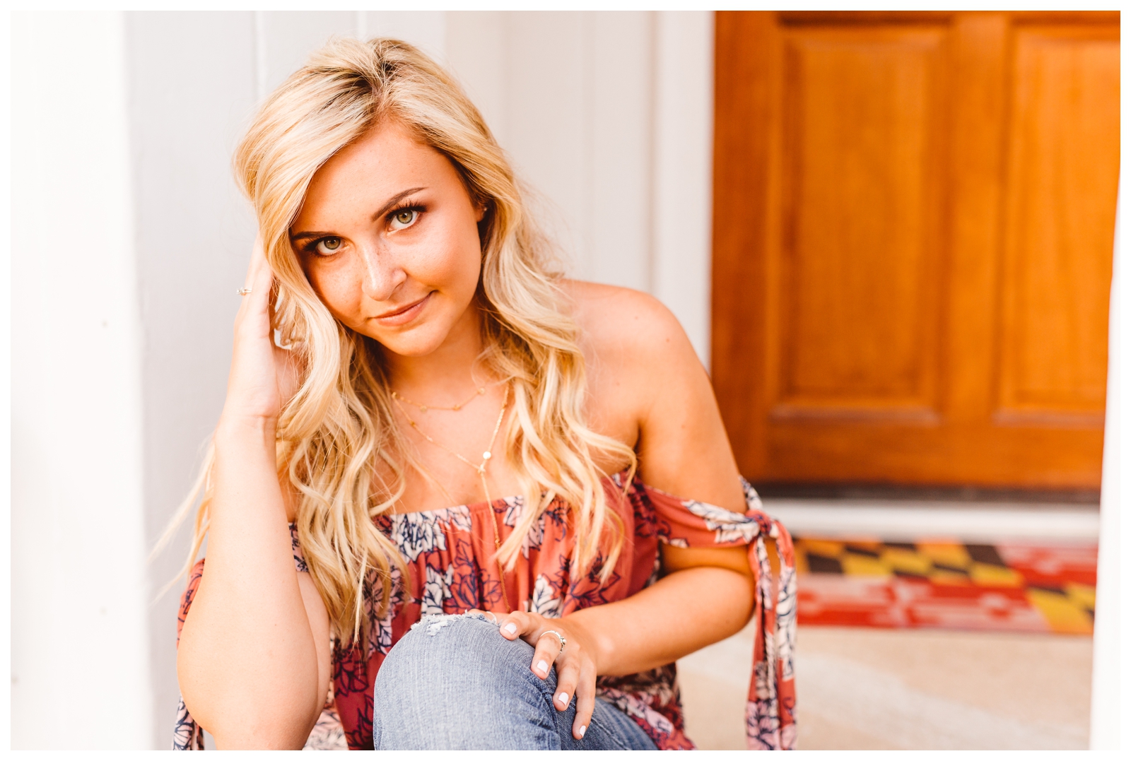 Bright Downtown Easton Maryland Senior Session - Brooke Michelle Photography