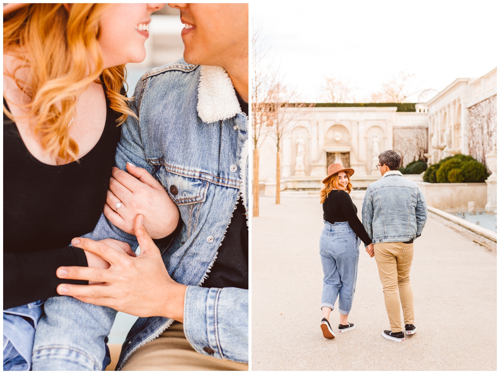 Longwood Gardens Stylish and Romantic Engagement Session - Pennsylvania Weddings - Brooke Michelle Photography