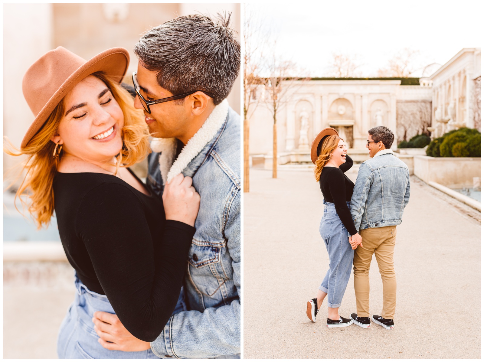 Longwood Gardens Stylish and Romantic Engagement Session - Pennsylvania Weddings - Brooke Michelle Photography