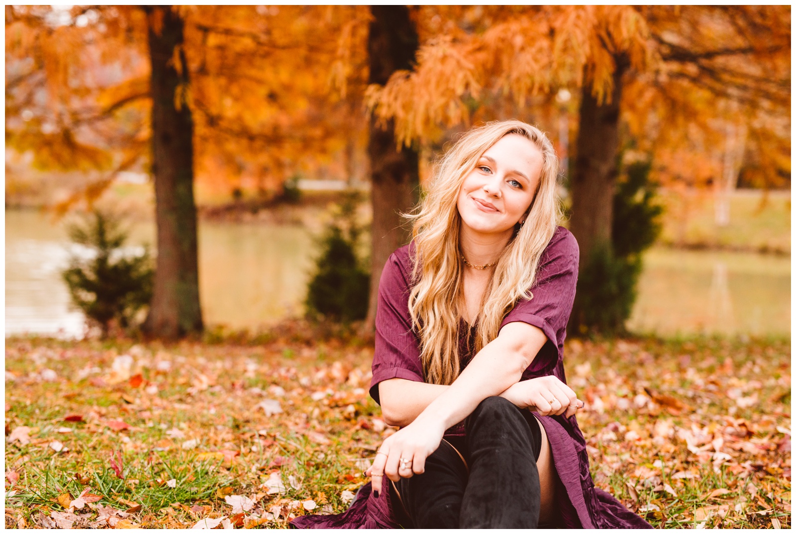 Warm and Vibrant Fall Senior Session Inspiration -Annapolis Maryland - Brooke Michelle Photography