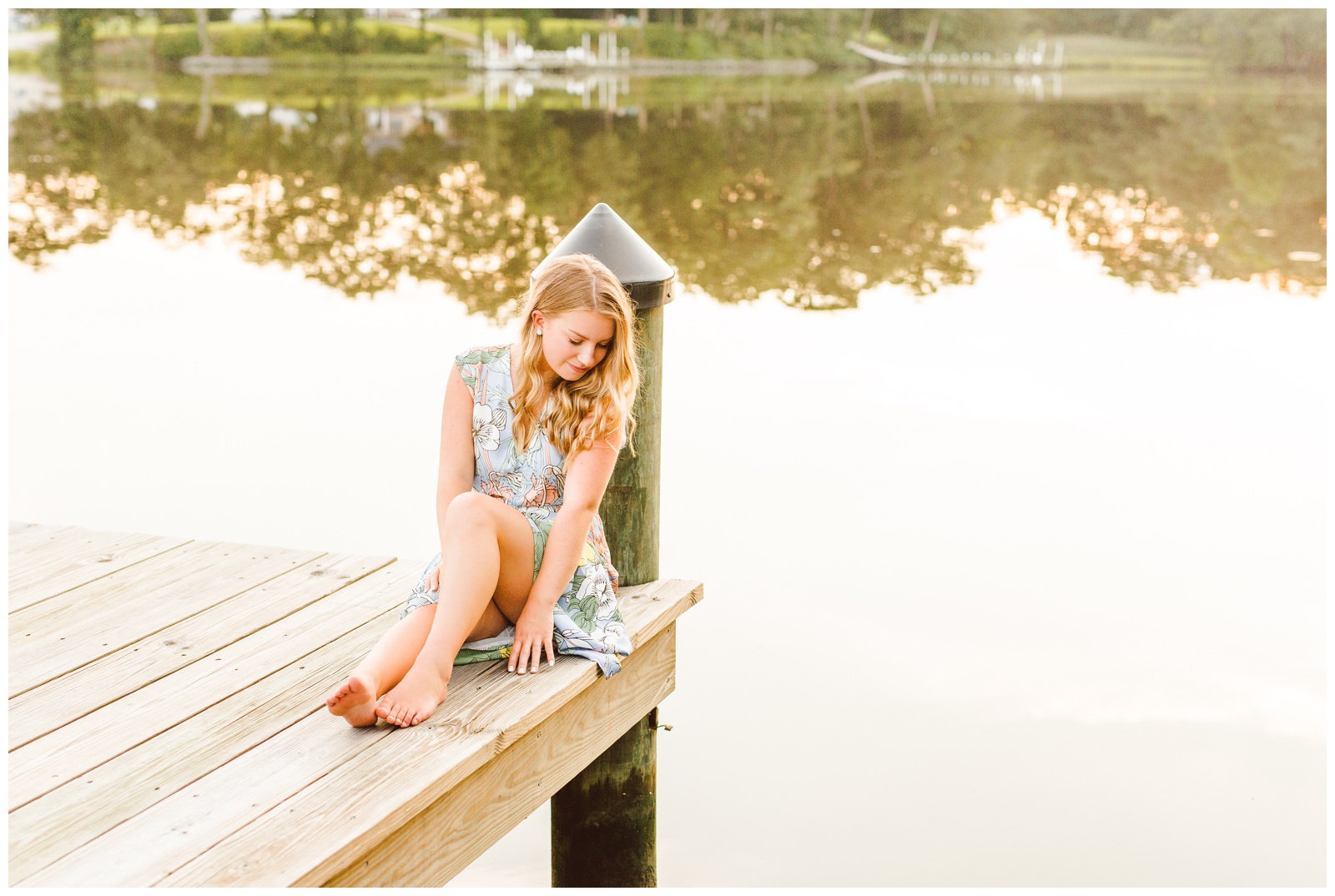 Annapolis, MD Waterfront Senior Session - Brooke Michelle Photo