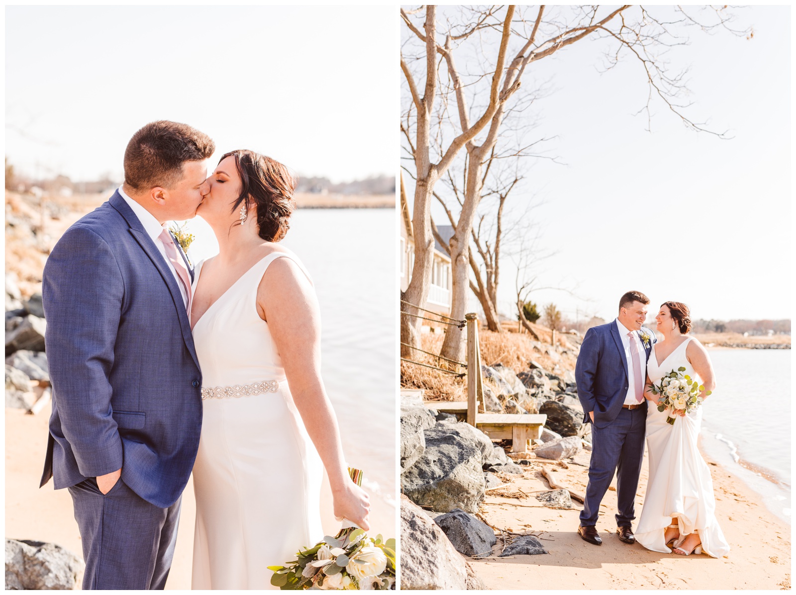 Romantic Spring Wedding at the Chesapeake Bay Beach Club - Brooke Michelle Photo