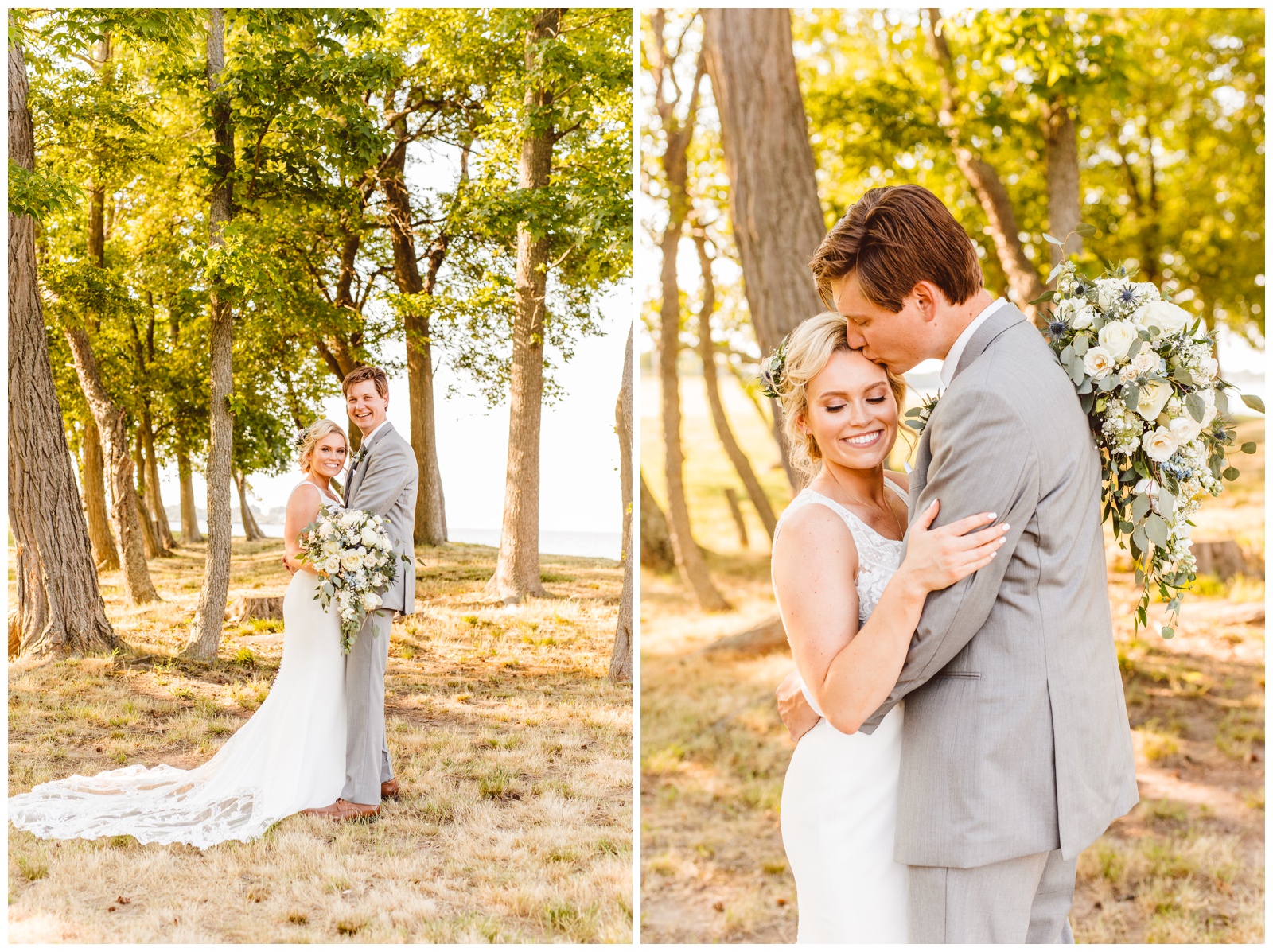Romantic Blue Waterfront Maryland Wedding - Brooke Michelle Photography