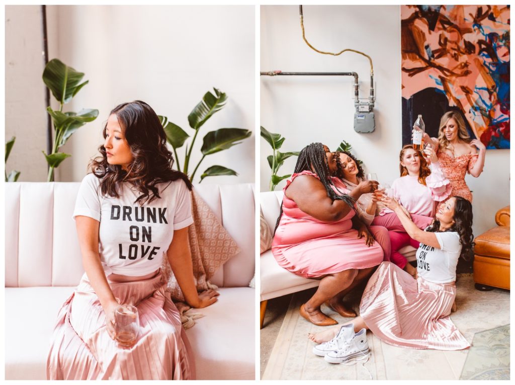 Rosé All Day - Girls Night In - Baltimore, Maryland- Brooke Michelle Photography