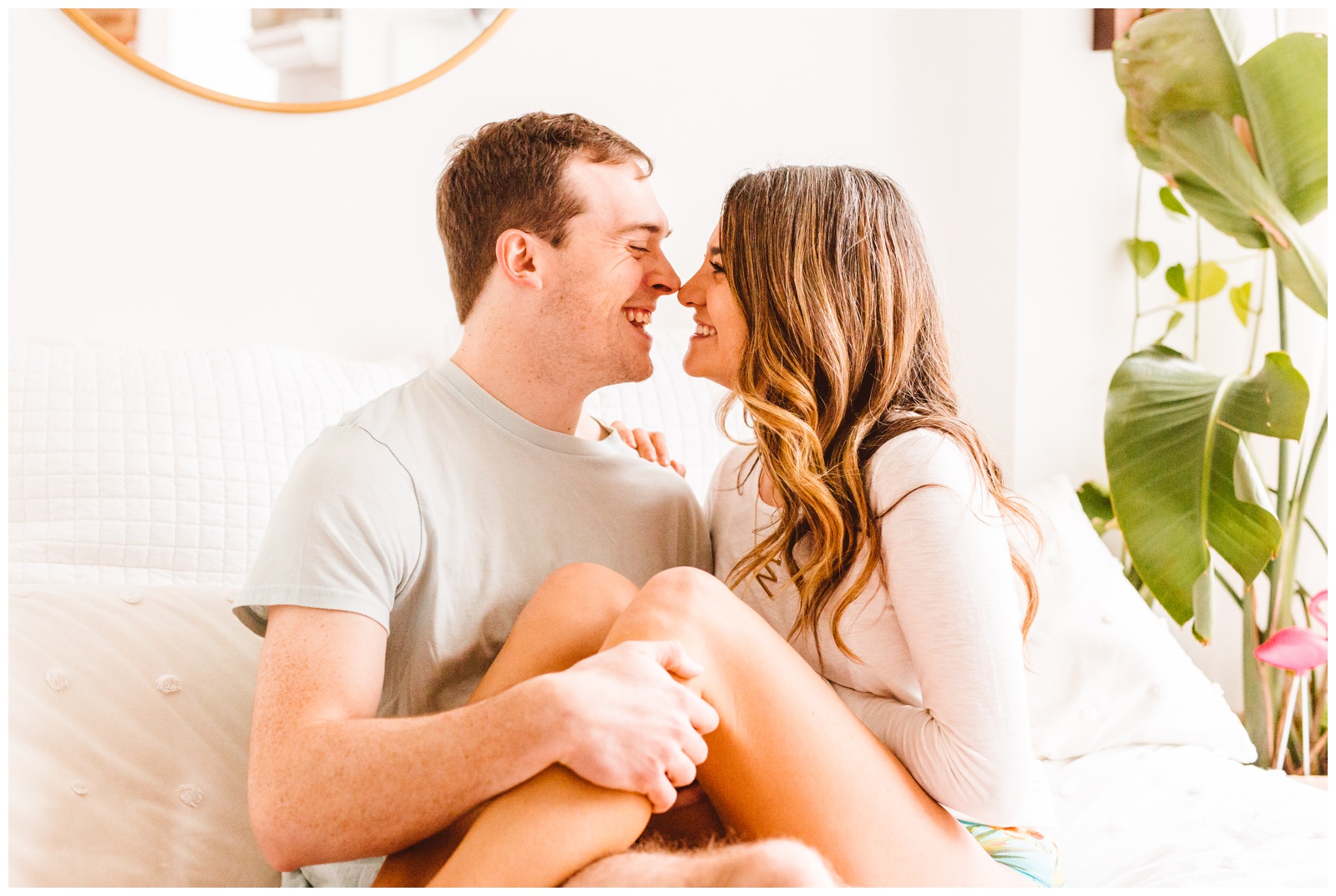 In Home Matching Undies Playful Lifestyle Couples Session - Baltimore, MD - Brooke Michelle Photography