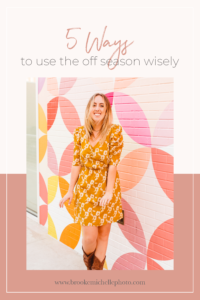 5 Ways to Use the Off Season Wisely - Education for Entrepreneurs - Brooke Michelle Photography