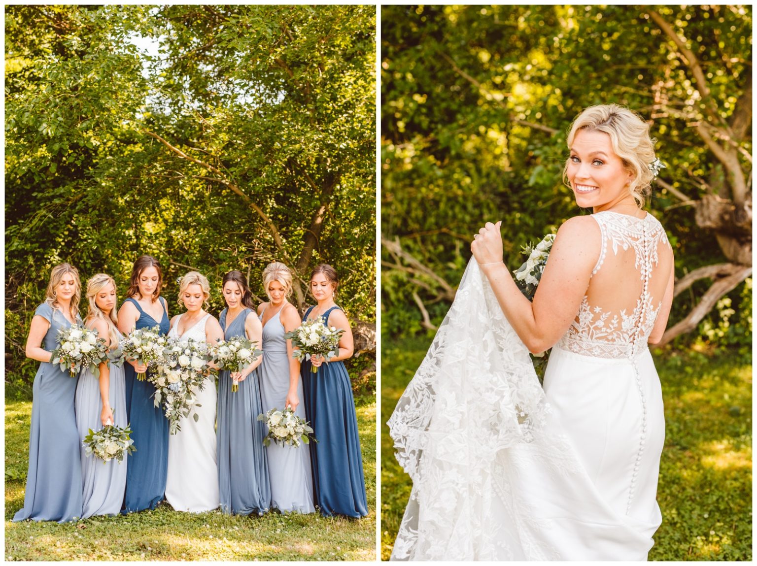 Callie & Ben's Shades of Blue Waterfront Wedding - Brooke Michelle Photo