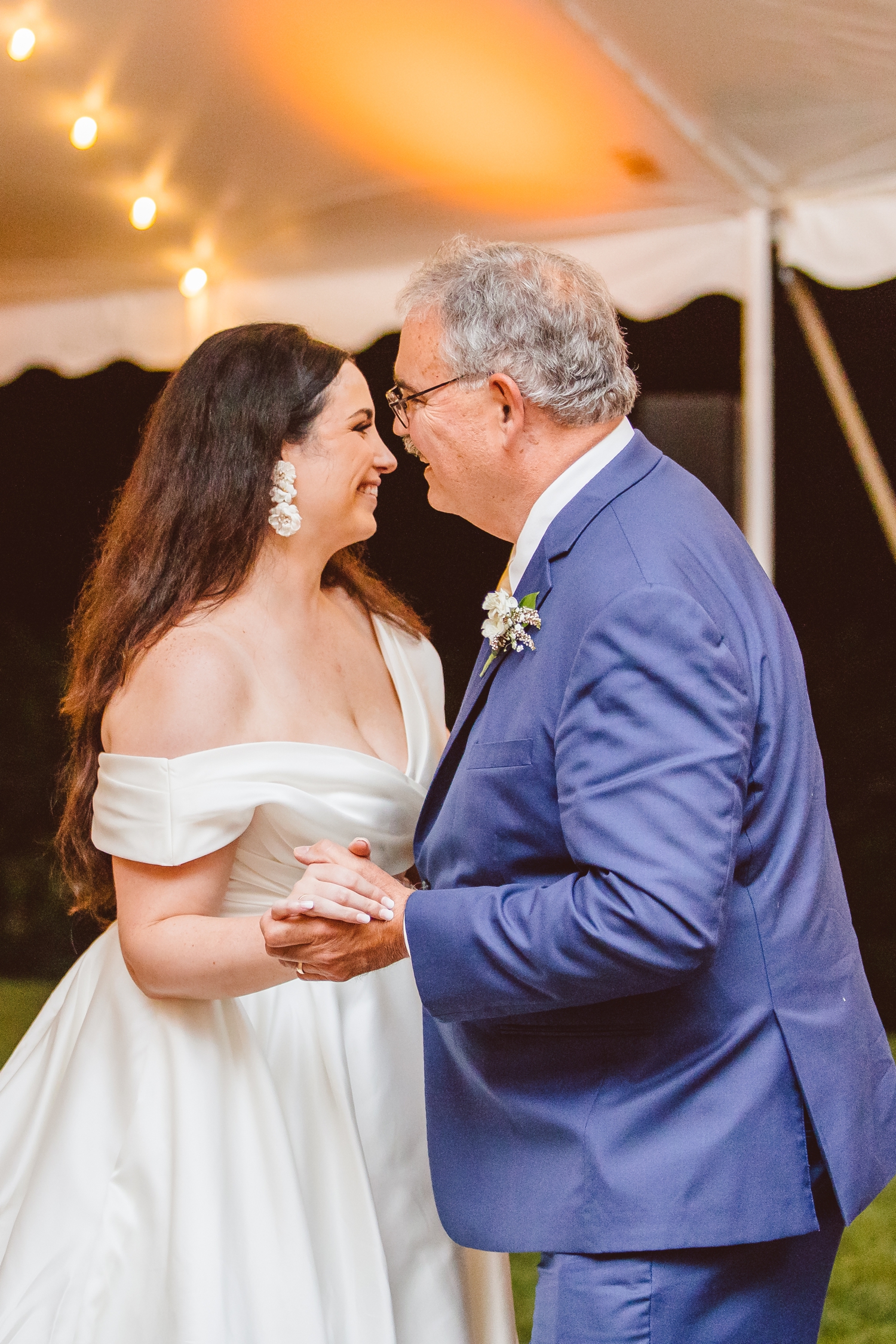 Bride dancing with father at Ladew Topiary Garden's wedding | Brooke Michelle Photo