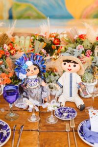 Mexican dolls on table at wedding reception | Brooke Michelle Photo