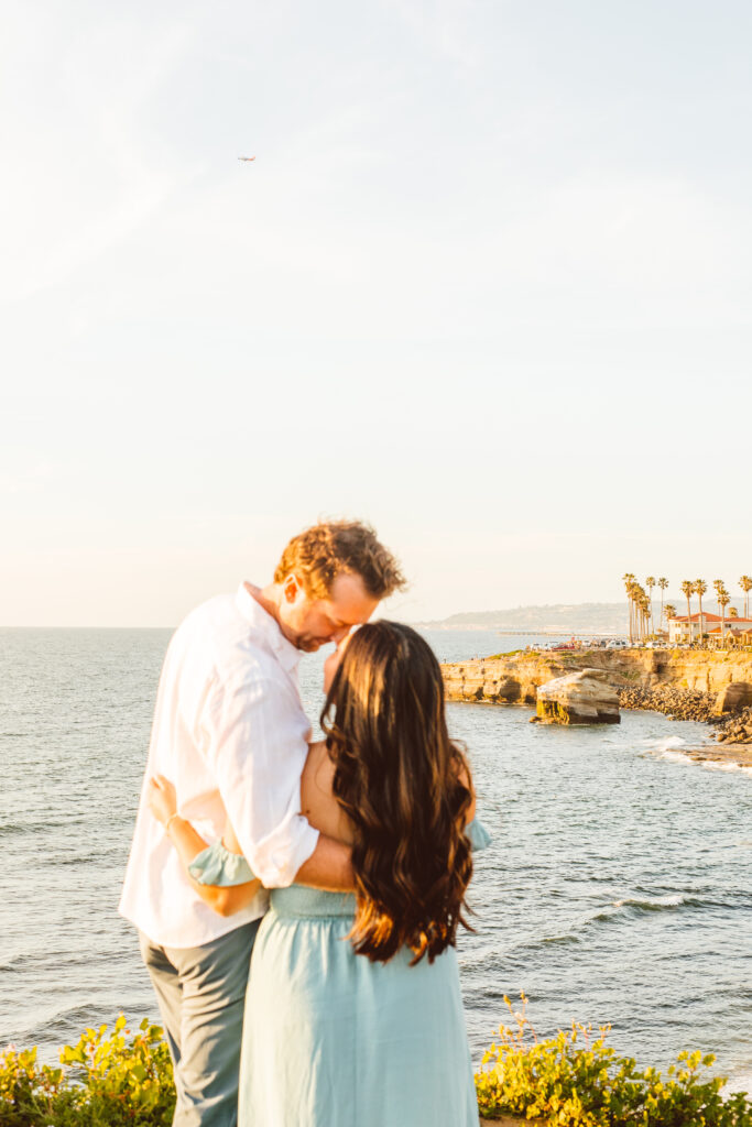 Couples San Diego Sunset Cliff engagement session