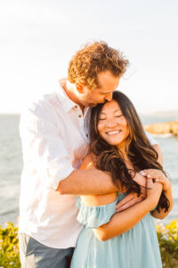 Couples San Diego Sunset Cliff engagement session