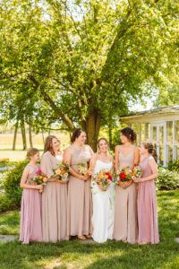 Bride and bridesmaids portraits from Maryland wedding at Kent Island Resort