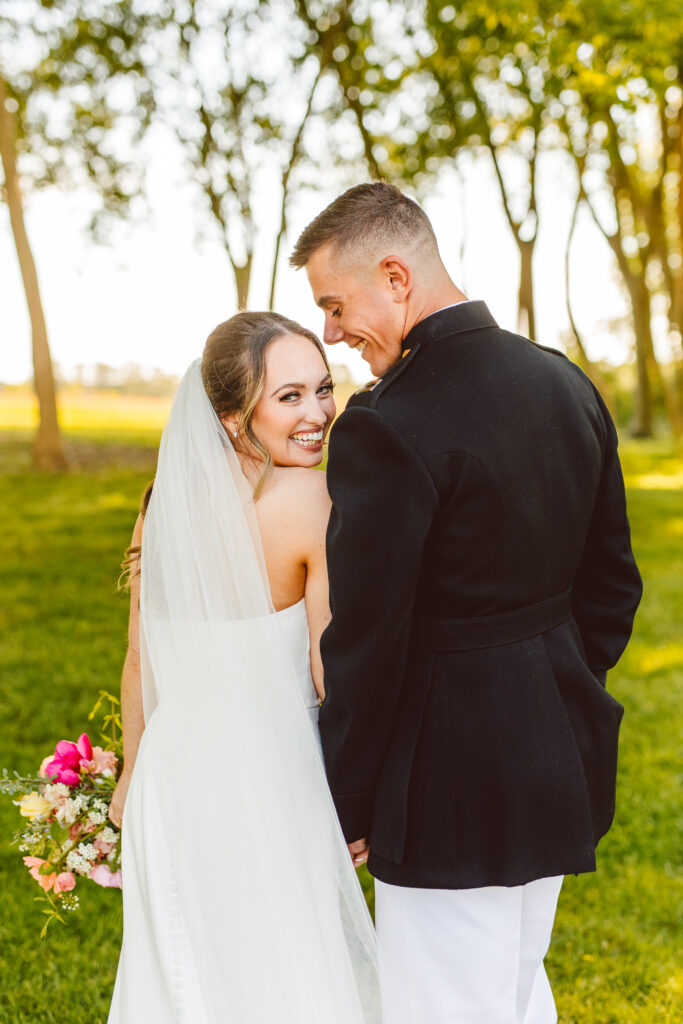 Bride and groom portraits from Maryland wedding at Kent Island Resort