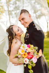 Bride and groom portraits from Maryland wedding at Kent Island Resort