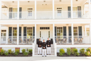 Marine groom and groomsmen