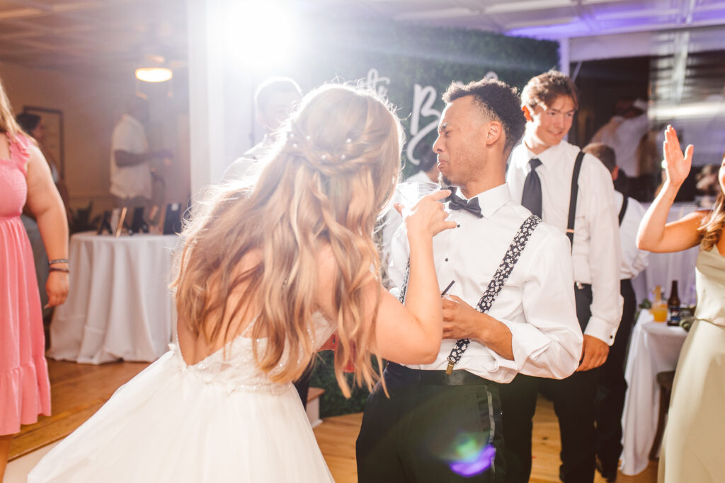 Open dancing during wedding reception