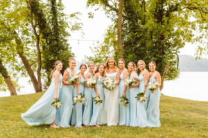 Bride and bridesmaids photos