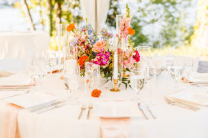 guest table at the gorgeous garden wedding