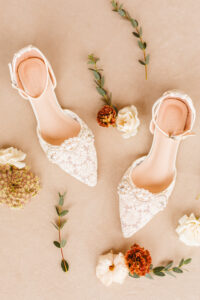 shoes the bride wore for her Intimate Rainy Wedding Day