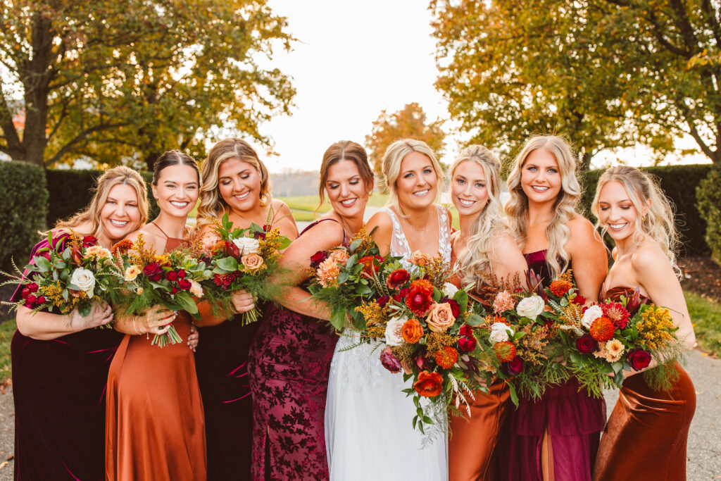 bride and her friends