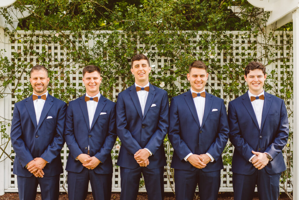 groom and groomsmen - elegant bayside wedding