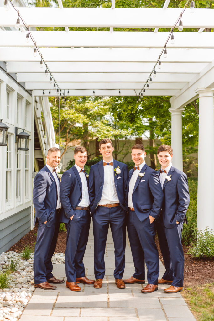 groom and his friends