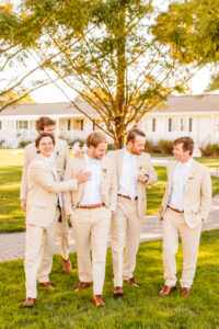 picture of the groom and his friends