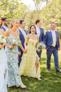 Picture of the bridesmaids and groomsmen