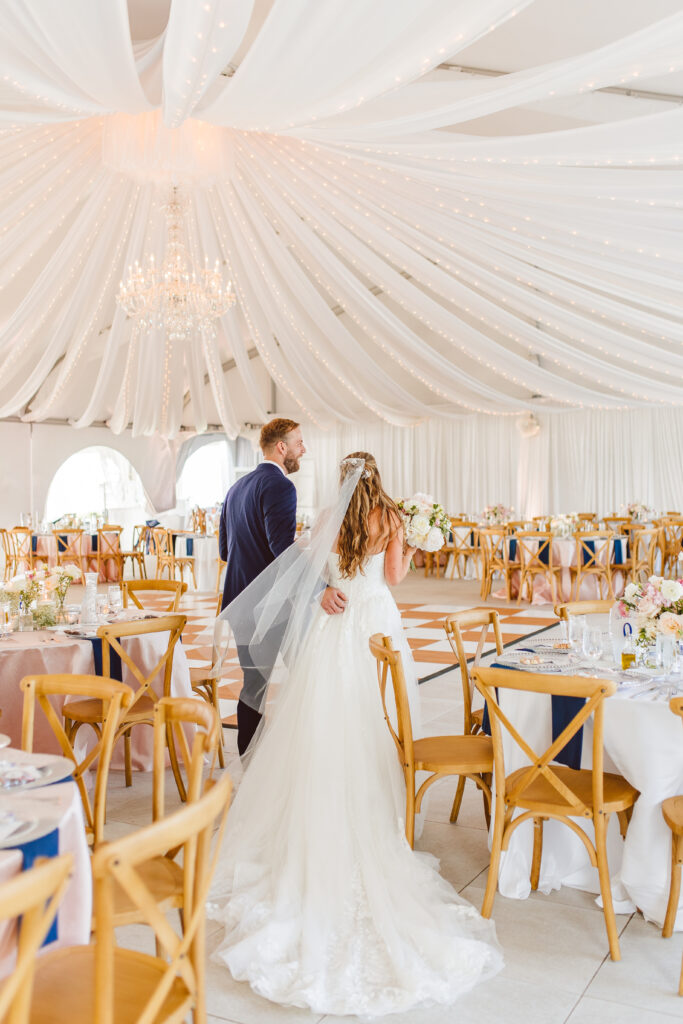 stunning portrait of the newlyweds