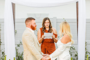 A Colorful Intimate Backyard Wedding in St. Augustine, Florida