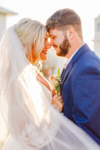 cute picture of the newlyweds after their ceremony