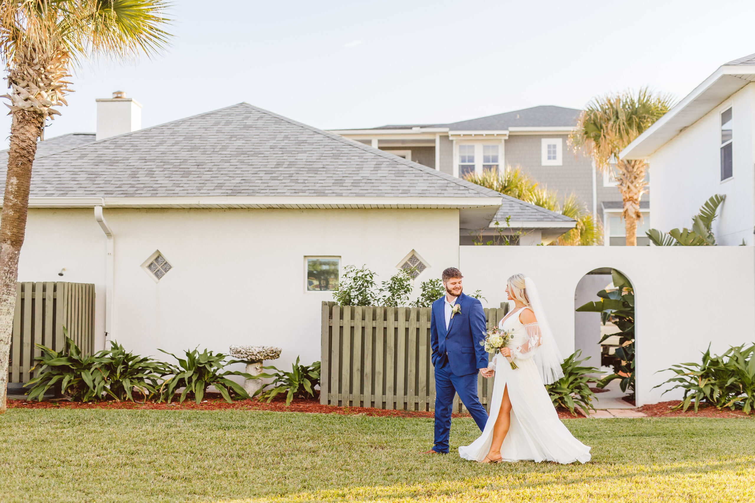 stunning golden hour bridal photos in st. augustine