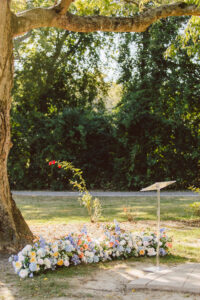 stunning florals at the wedding reception