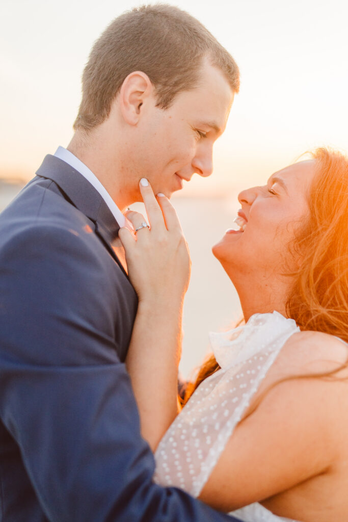 Romantic Folly Beach Engagement Photos at Sunrise | A South Carolina Love Story