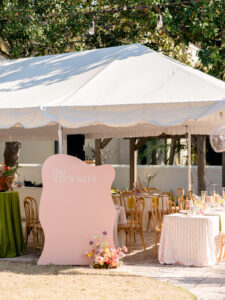 colorful and fun wedding reception details