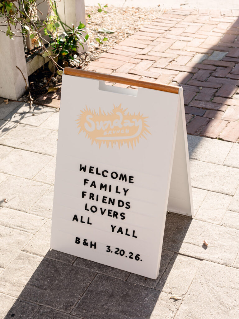 Inside Our St. Augustine Wedding Welcome Party at Sunday Gathering Table