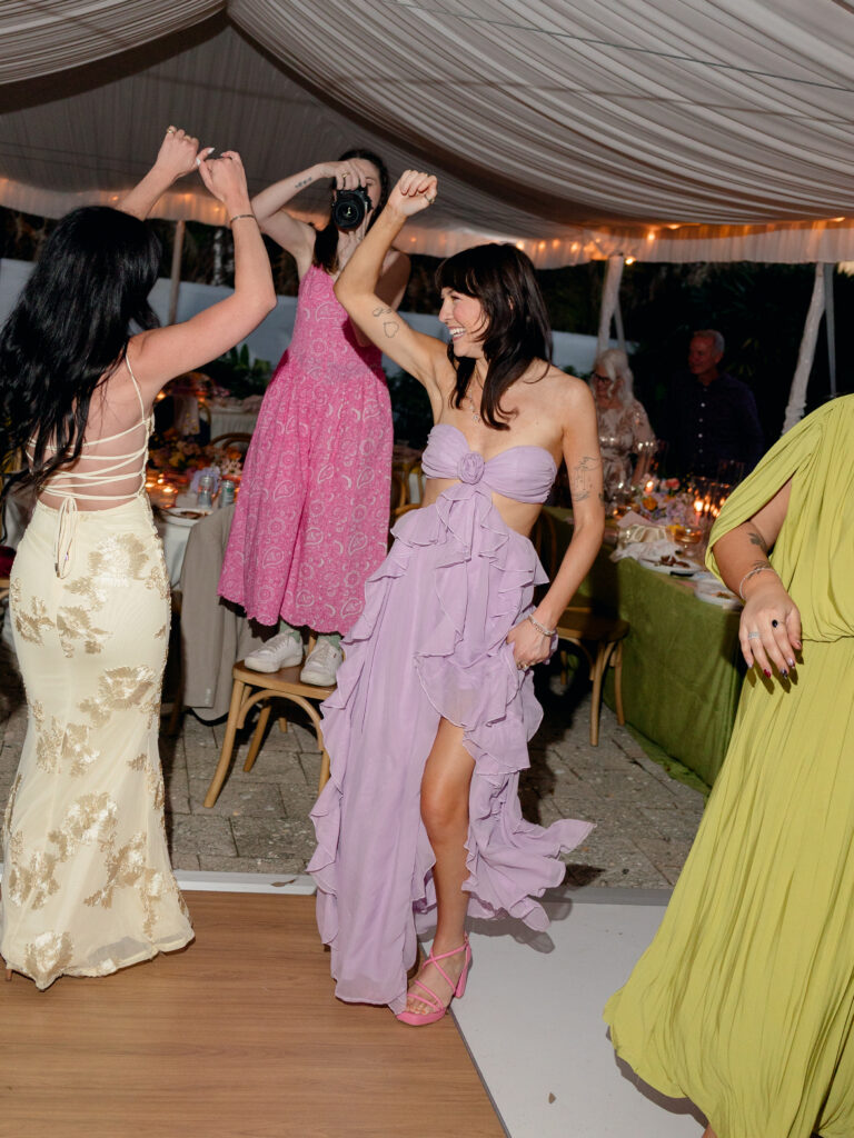 fun wedding reception party in florida